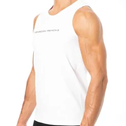 Garçon Français Débardeurs-Débardeur Logo Blanc