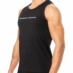 Garçon Français Débardeurs-Débardeur Logo Noir