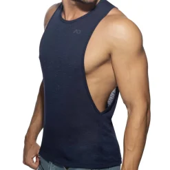 Addicted Débardeurs-Débardeur Low Rider Flame Bleu Marine