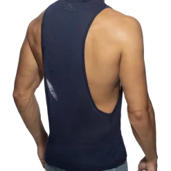 Addicted Débardeurs-Débardeur Low Rider Flame Bleu Marine