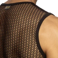 Addicted Tenues Sexy|Débardeurs-Débardeur Maille Ajourée - Marron