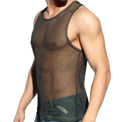 ES Collection Tenues Sexy|Débardeurs-Débardeur Mesh Maldives Noir