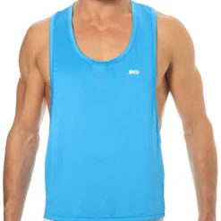 SKU Débardeurs-Débardeur Microfibre Bleu