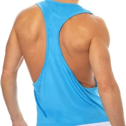 SKU Débardeurs-Débardeur Microfibre Bleu