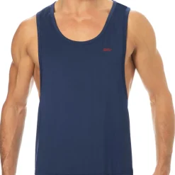 SKU Débardeurs-Débardeur Microfibre Bleu Marine