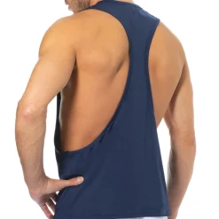 SKU Débardeurs-Débardeur Microfibre Bleu Marine