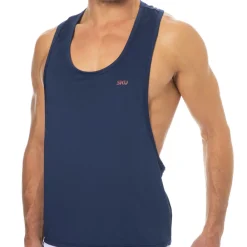 SKU Débardeurs-Débardeur Microfibre Bleu Marine