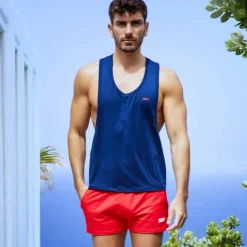 SKU Débardeurs-Débardeur Microfibre Bleu Marine