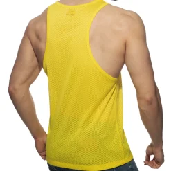 Addicted Débardeurs-Débardeur Poche Contrastée - Jaune - Noir