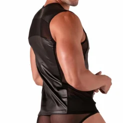 Absolu Male Tenues Sexy|Débardeurs-Débardeur Rebel Noir