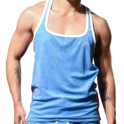 Andrew Christian Débardeurs-Débardeur Roller Disco Bleu Clair