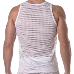 TOF Paris Débardeurs-Débardeur See Through Mesh Blanc