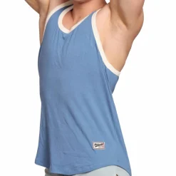 Marcuse Débardeurs-Débardeur Sexercise Bleu