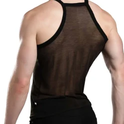 Andrew Christian Débardeurs-Débardeur Sheer Burnout Noir