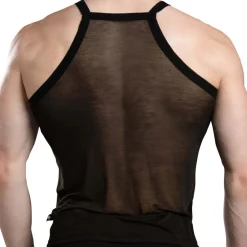 Andrew Christian Débardeurs-Débardeur Sheer Burnout Noir