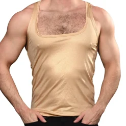 Andrew Christian Débardeurs-Débardeur Shimmer Champagne