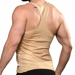 Andrew Christian Débardeurs-Débardeur Shimmer Champagne