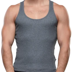 Andrew Christian Débardeurs-Débardeur Shorty Chic Beater Anthracite