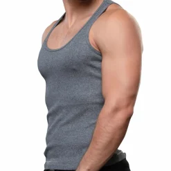 Andrew Christian Débardeurs-Débardeur Shorty Chic Beater Anthracite