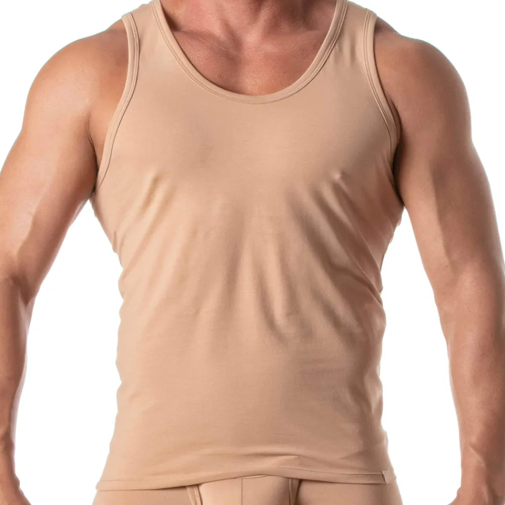 TOF Paris Débardeurs-Débardeur Skin Color Beige
