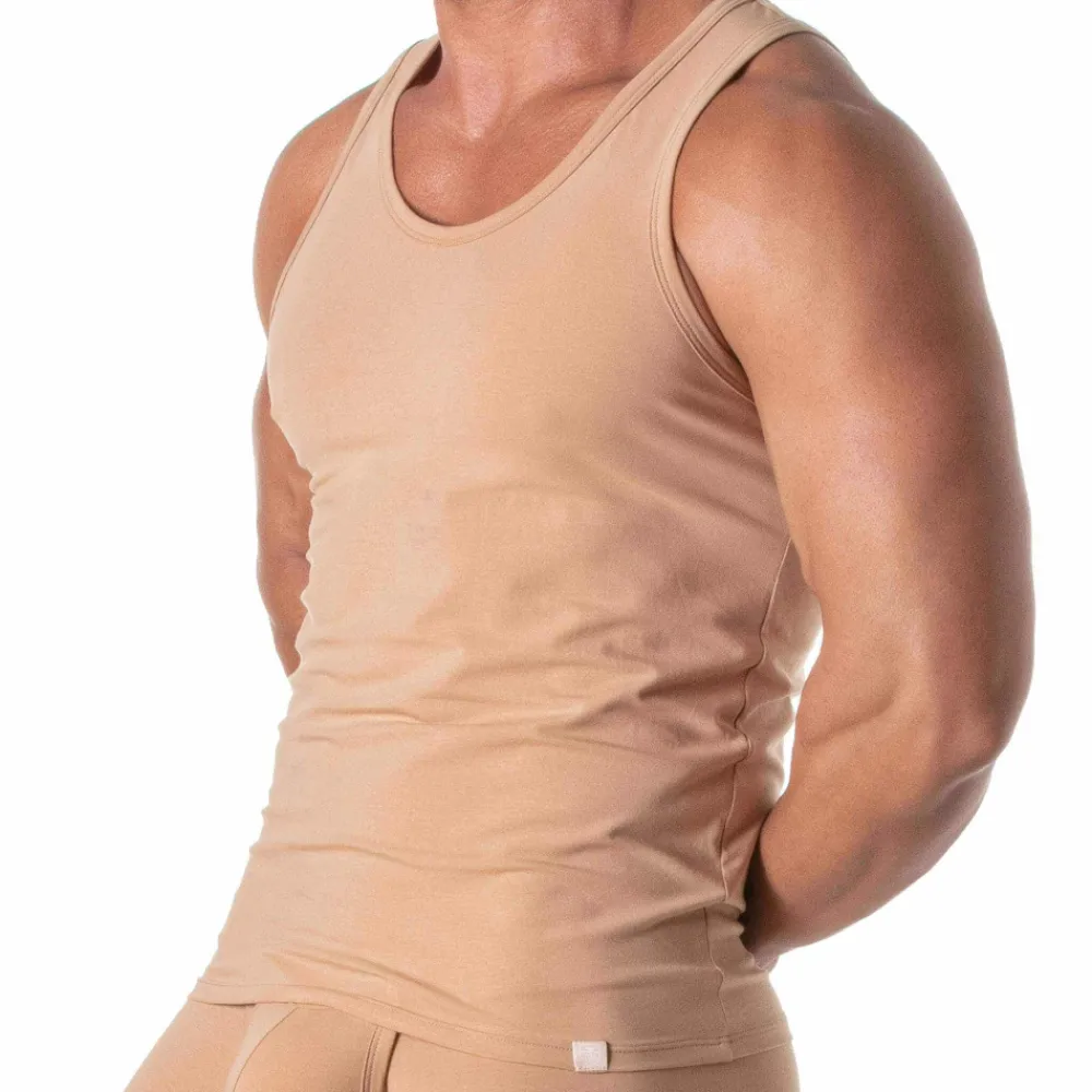 TOF Paris Débardeurs-Débardeur Skin Color Beige