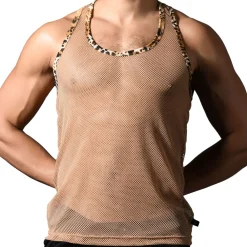 Andrew Christian Débardeurs-Débardeur Summer Mesh Sable