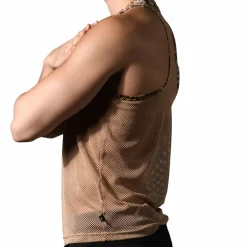 Andrew Christian Débardeurs-Débardeur Summer Mesh Sable