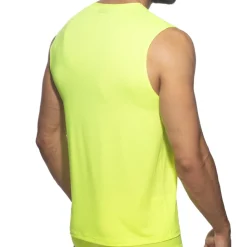 Addicted Débardeurs-Débardeur Veloz Dry Jaune Fluo