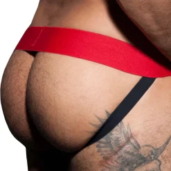 AD Fetish Jockstraps-Double Jock Strap Cockring Rouge
