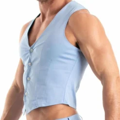 TOF Paris Sweatshirts / Vestes-Gilet Chino Bleu Ciel