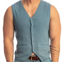 L'Homme invisible Sweatshirts / Vestes-Gilet Palm Spring Bleu Alizé