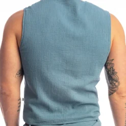 L'Homme invisible Sweatshirts / Vestes-Gilet Palm Spring Bleu Alizé