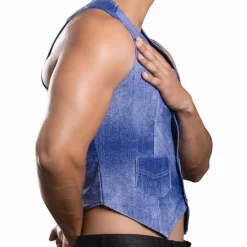 Andrew Christian Sweatshirts / Vestes-Gilet Stretch Denim Indigo