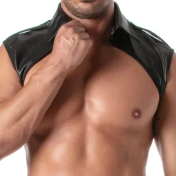 TOF Paris Harnais-Harnais à Col Chemise Kinky Noir