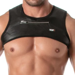 TOF Paris Harnais-Harnais à Poche Zippée Kinky Noir