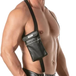 TOF Paris Harnais|Accessoires Sexy-Harnais avec Sacoche Kinky Noir