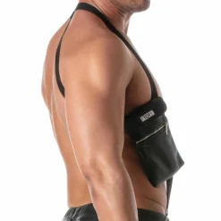 TOF Paris Harnais|Accessoires Sexy-Harnais avec Sacoche Kinky Noir