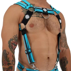Breedwell Harnais-Harnais Body Circuit Breaker Bleu Turquoise
