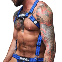 Breedwell Harnais-Harnais Body Hybred Noir - Bleu