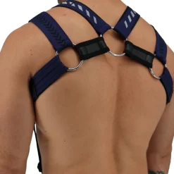 Breedwell Harnais-Harnais Body Mister Luxe Bleu Marine