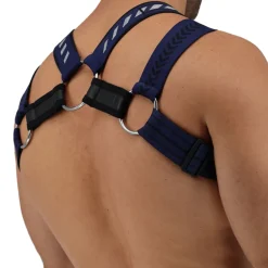 Breedwell Harnais-Harnais Body Mister Luxe Bleu Marine