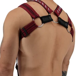 Breedwell Harnais-Harnais Body Mister Luxe Bordeaux
