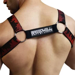 Breedwell Harnais-Harnais Bulldog Equalizer Noir - Rouge