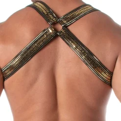 TOF Paris Harnais-Harnais Bulldog Glitter Or