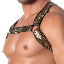 TOF Paris Harnais-Harnais Bulldog Glitter Or