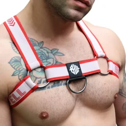 Breedwell Harnais-Harnais Bulldog Groove Rouge