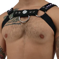 Breedwell Harnais-Harnais Bulldog LED Prismaglow Noir