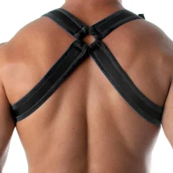 TOF Paris Harnais-Harnais Bulldog Neoprene Noir