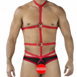CUT4MEN Tenues Sexy|Harnais-Harnais Daring R4VAGE Noir - Rouge