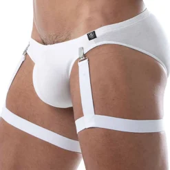 TOF Paris Accessoires Sexy-Harnais de Cuisse Circuit Blanc (pour une jambe)